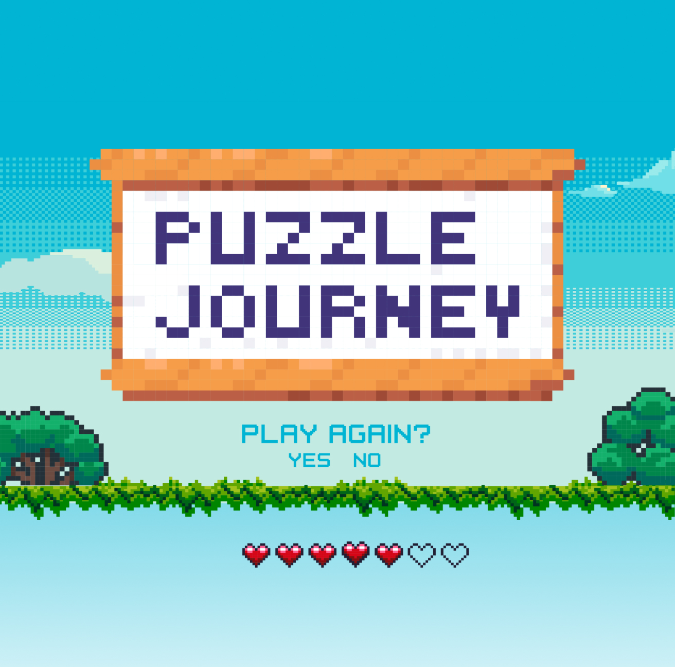 PUZZLE JOURNEY PLAY AGAIN? YES NO