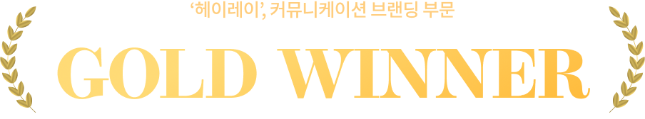 ‘헤이레이’, 커뮤니케이션 브랜딩 부문 GOLD WINNER