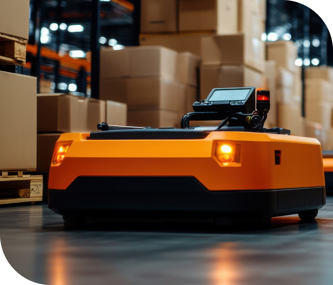 물류시설 로봇 사진