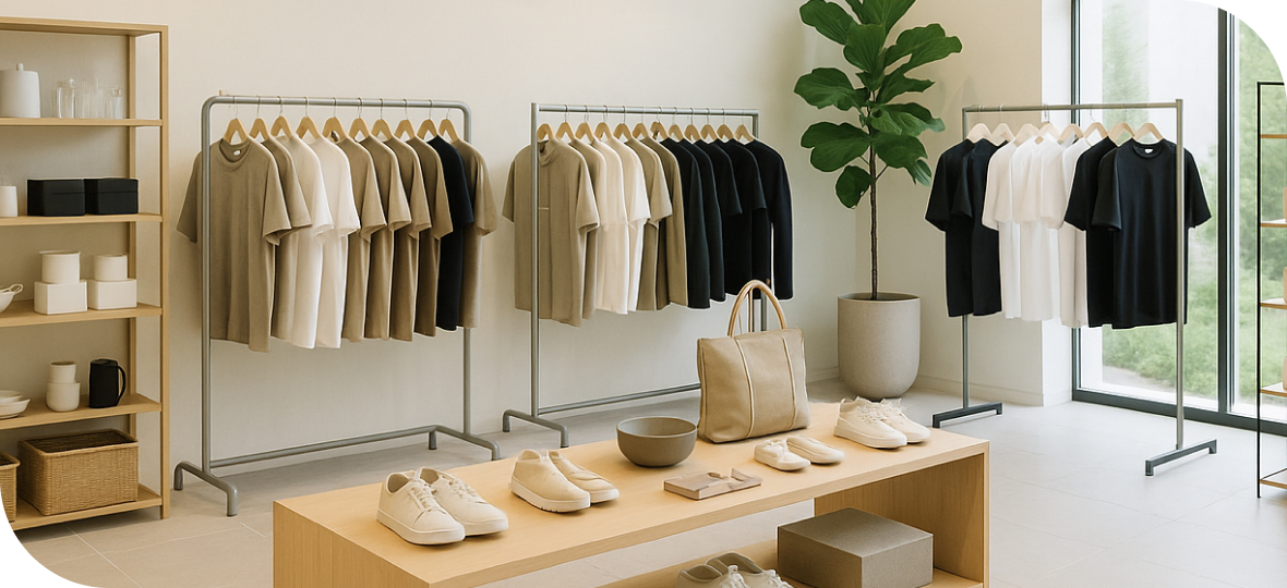 의류 매장 내부 사진