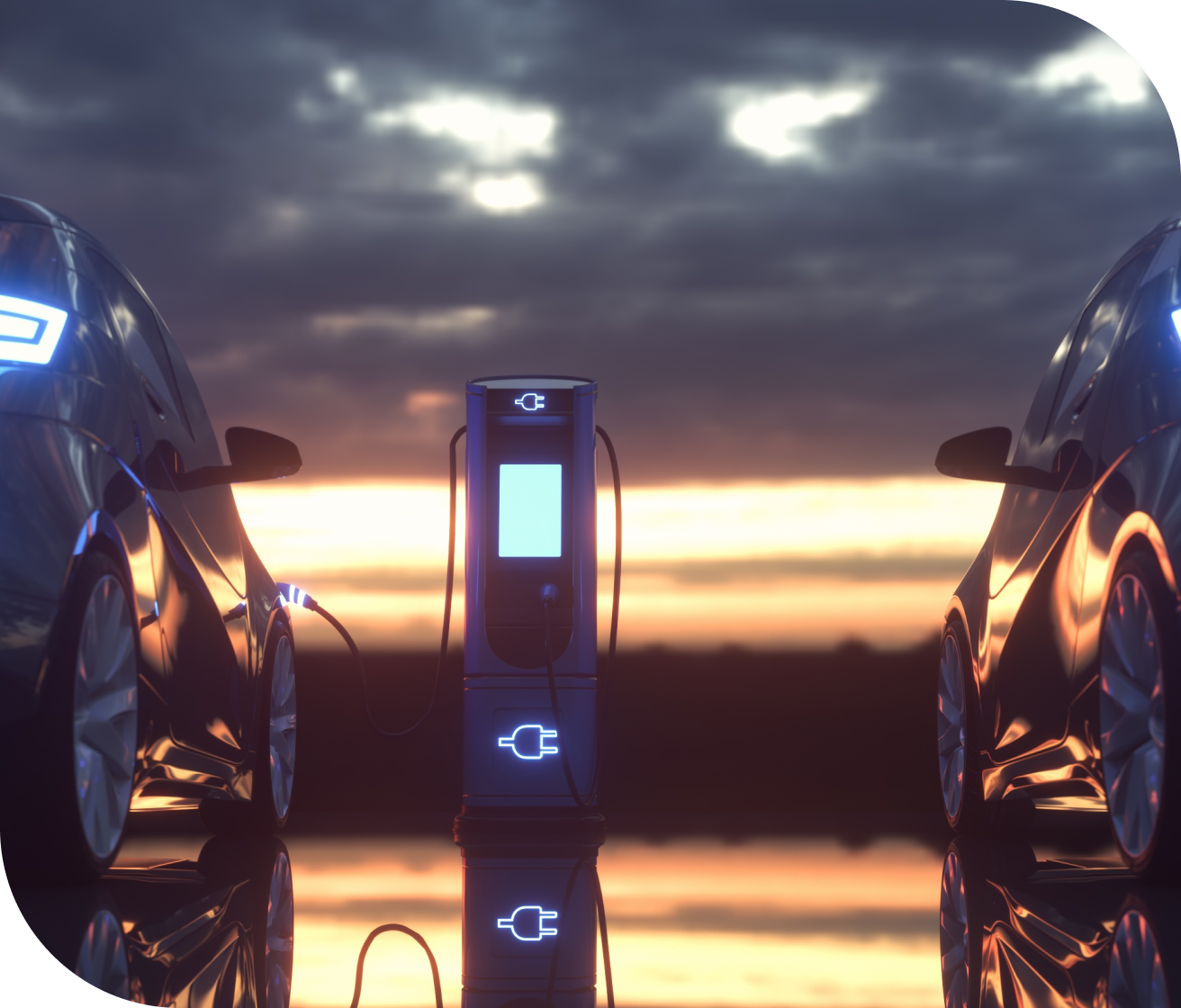 전기차 충전 사진