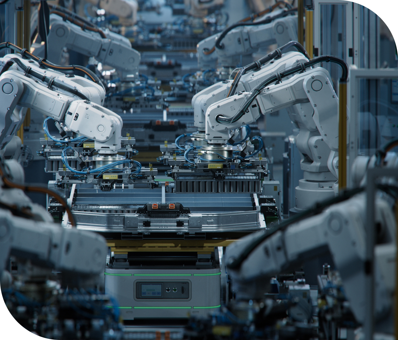 배터리 공장 기계 사진