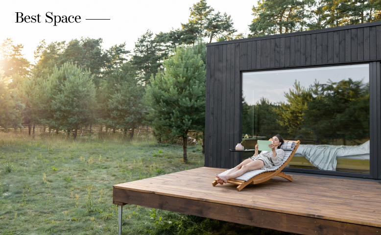 외부 목재 건물 사진