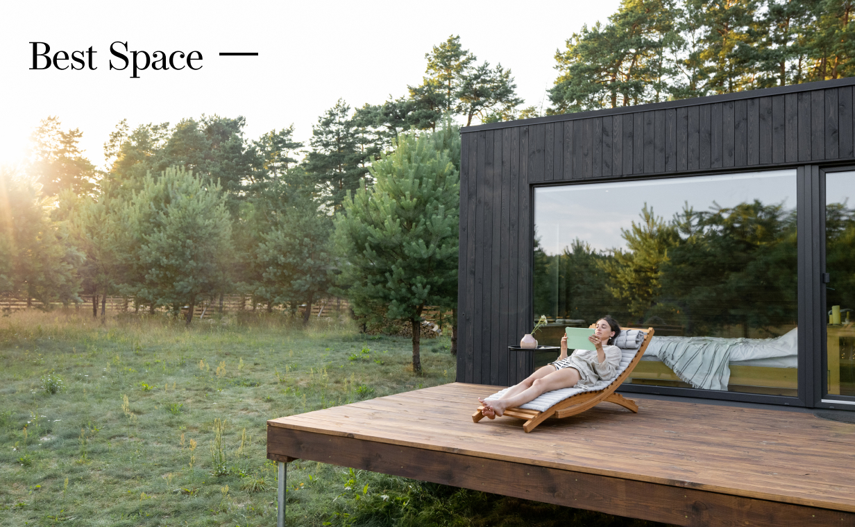 외부 목재 건물 사진