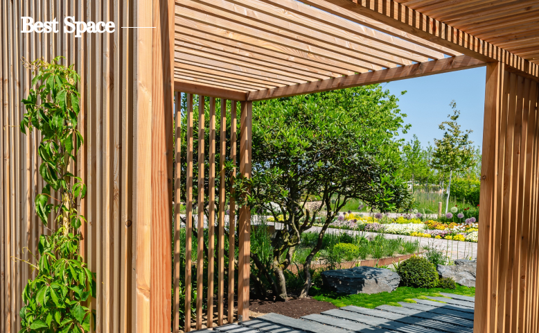 외부 목재 가구 사진