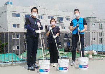 발달장애인 공동생활가정 위해 시원한 옥상 선물